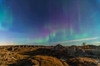 Aurora borealis over the badlands of Dinosaur Provincial Park, Canada Poster Print by Alan Dyer/Stocktrek Images - Item # VARPSTADY200025S