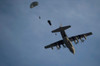 Personnel jump from a C-130 Hercules during a static-line jump Poster Print by Stocktrek Images - Item # VARPSTSTK108832M