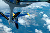 A KC-135 Stratotanker refuels an F/A-18 Hornet Poster Print by Stocktrek Images - Item # VARPSTSTK101564M