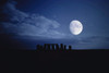 Composite of the moon over Stonehenge, Wiltshire, England Poster Print by Stocktrek Images - Item # VARPSTSTK203716S