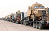 A convoy of Mine-Resistant Ambush Protected vehicles ready for departure Poster Print by Stocktrek Images - Item # VARPSTSTK105049M