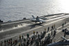 An F/A-18C Hornet launches from the flight deck of USS Dwight D Eisenhower Poster Print by Stocktrek Images - Item # VARPSTSTK106853M