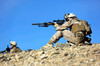 US Marines provide security during a patrol in Afghanistan Poster Print by Stocktrek Images - Item # VARPSTSTK108574M