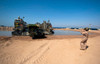 A humvee debarks a landing craft air cushion Poster Print by Stocktrek Images - Item # VARPSTSTK105898M