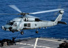 An SH-60B Seahawk helicopter performs a vertical replenishment Poster Print by Stocktrek Images - Item # VARPSTSTK101401M