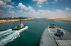 Guided-missile destroyer USS Stockdale transits the Suez Canal Poster Print by Stocktrek Images - Item # VARPSTSTK107569M