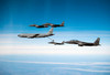 A F-15E Strike Eagle is refueled by a KC-135 Stratotanker Poster Print by Stocktrek Images - Item # VARPSTSTK104125M