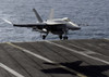 An F/A-18E Super Hornet prepares to land on the flight deck aboard USS Dwight D Eisenhower Poster Print by Stocktrek Images - Item # VARPSTSTK102106M