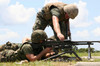 Soldiers fire a M240G medium machine gun Poster Print by Stocktrek Images - Item # VARPSTSTK101747M