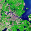 Satellite view of Amsterdam, Netherlands Poster Print by Stocktrek Images - Item # VARPSTSTK204235S