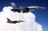 Two F-16 Fighting Falcons in flight Poster Print by Stocktrek Images - Item # VARPSTSTK100472M