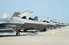 Line-up of US Air Force F-22A Raptors at Langley Air Force Base, Virginia Poster Print by Riccardo Niccoli/Stocktrek Images - Item # VARPSTRCN100055M