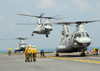A CH-46E Sea Knight takes off from the flight deck of USS Essex Poster Print by Stocktrek Images - Item # VARPSTSTK104138M