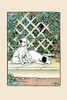 Two fox terriers sit on the porch and watch the master's house.  An illustration from a series of children's books which came free with the Public Ledger newspaper. Poster Print by Julia Dyar Hardy - Item # VARBLL0587273011