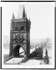 Tower at the end of Charles Bridge, looking toward the right side of the Moldau. Poster Print - Item # VARBLL058751977L