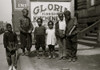 African American Children in front of a sign selling kitchenettes Poster Print - Item # VARBLL058763572x