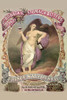 Bare breasted woman holds glass aloft in one hand and in the other a bottle of bitters as a cure; an eagle is over her shoulder and casks of medicine at her feet Poster Print by Gibson - Item # VARBLL0587230711