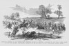 Skirmish between Federal Cavalry & JEB Stuart at Tunstal's Station, Virginia Poster Print by Frank  Leslie - Item # VARBLL0587325135
