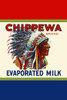 Original can label for evaporate milk and sold under a native American brand name. Poster Print by unknown - Item # VARBLL0587336218