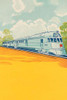 This train image of a streamliner is on a blank.  Blanks were used by advertisers to promote a variety of products by over-printing their information on top of the image. Poster Print by unknown - Item # VARBLL0587247789