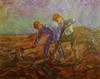 Two Peasants Digging Poster Print - Item # VARBLL058750656L