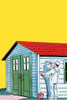 A painter paints the garage building. Poster Print by Julia Letheld Hahn - Item # VARBLL0587274883