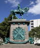 Bronze equestrian statue of Major General George Brinton McClellan located in the triangular traffic island formed by the intersection of Connecticut Ave., Columbia Road, and California St., NW, Washington, D.C. Poster Print - Item # VARBLL058759347L