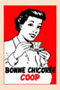 A woman drinks a cup of chicoree coffee. Poster Print by unknown - Item # VARBLL0587341602