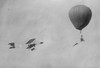 Paulhan in aeroplane greets his wife in a balloon, both in flight Poster Print - Item # VARBLL058748038L