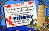 For the finest from the sea - meet me at the fishery.  A restaurant dedicated to the finest in seafood, The Fishery.  New York city. Poster Print by Curt Teich & Company - Item # VARBLL0587382465