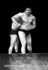 Photographic postcard from the Soviet Union showing the ideal male body shape through the poses of Russian wrestlers. Poster Print by unknown - Item # VARBLL0587036443