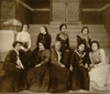 Nine African American women, full-length portrait, seated on steps of a building at Atlanta University, Georgia Poster Print - Item # VARBLL0587632542