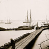 City Point, Va. Wharf, Federal artillery, and anchored schooners Poster Print - Item # VARBLL058754189L