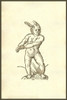 Infans auribus leporinis: a child with rabbit ears.   From the 1642 book Monstrorum Historia by Ulisse Aldrovandi .   He is considered the founder of modern Natural History. Poster Print by Ulisse Aldrovandi - Item # VARBLL0587418206