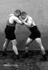 Photographic postcard from the Soviet Union showing the ideal male body shape through the poses of Russian wrestlers. Poster Print by unknown - Item # VARBLL0587036478