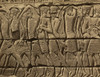 Bas-relief of several men, standing, left of the door of the Great Temple at Medinet-Abou Poster Print - Item # VARBLL058754028L