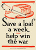 Poster showing a loaf of bread being sliced. Poster Print by Frederic G. Cooper - Item # VARBLL058737974x