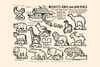 A page from a collection of toy patterns for woodworking to create all the animals for Noah's Ark. Poster Print by Michael C. Dank - Item # VARBLL0587343524