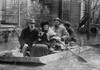 Rescue takes elderly couple from their home on board a flat boat or barge rowing to Safety from the Dayton Flood Poster Print - Item # VARBLL058746375L
