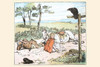 A raven spooked the Farmers horse and he tumbled to the ground with his daughter Poster Print by Randolph  Caldecott - Item # VARBLL0587316691