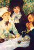 Man light up a cigarette as he finishes breakfast with another seated lady and another woman standing up Poster Print by Pierre-August  Renoir - Item # VARBLL0587255161
