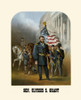 Print shows General Ulysses S. Grant standing in front of other soldiers and horses at the U.S. Capitol.  Gen. Ulysses S. Grant. / S.S. Frizzell, del. ; F. Crow, col. Poster Print by Charles H. Crosby - Item # VARBLL0587420812