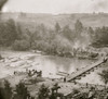 Jericho Mills, Virginia. Canvas pontoon bridge across the North Anna, constructed by the 50th New York Engineers, where the 5th Corps under Gen. Warren crossed. View looking down stream from north bank Poster Print - Item # VARBLL058753400L