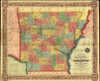 Colton's railroad & township map of Arkansas complied from the U.S. Surveys Poster Print - Item # VARBLL058759157L