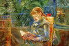 Young girl in ph tails sits in a chair reading Poster Print by Berthe  Morisot - Item # VARBLL0587252596