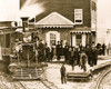 People wait in Platform as Steam Locomotive is the Hanover Junction Railroad Station Poster Print - Item # VARBLL058745031L