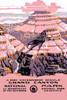 Poster shows view of the Grand Canyon.  Department of the Interior, National Park Service. Work Projects Administration Poster Poster Print by National Park Service - Item # VARBLL0587336439