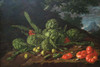 Still Life with Artichokes, Tomatoes in Landscape Poster Print by Luid Egidio Melendez - Item # VARBLL058760460L