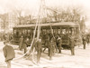 Firemen with hoses over streetcar Poster Print - Item # VARBLL058750721L