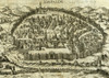 Antique Map of Jerusalem - Black & White Poster Print - Item # VARBLL058759804L